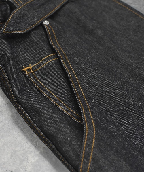 BEDSIDEDRAMA(ベットサイドドラマ)の「bedsidedrama/ベッドサイドドラマ/WRAP JEANS APRON(スカート・レディース・インディゴブルー/ブラック・1)」の10枚目の写真