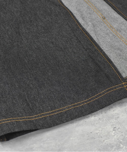 BEDSIDEDRAMA(ベットサイドドラマ)の「bedsidedrama/ベッドサイドドラマ/WRAP JEANS APRON(スカート・レディース・インディゴブルー/ブラック・1)」の12枚目の写真