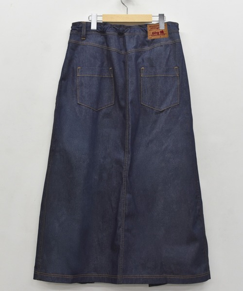 BEDSIDEDRAMA(ベットサイドドラマ)の「bedsidedrama/ベッドサイドドラマ/WRAP JEANS APRON(スカート・レディース・インディゴブルー/ブラック・1)」の19枚目の写真