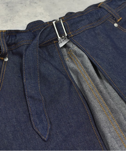BEDSIDEDRAMA(ベットサイドドラマ)の「bedsidedrama/ベッドサイドドラマ/WRAP JEANS APRON(スカート・レディース・インディゴブルー/ブラック・1)」の20枚目の写真