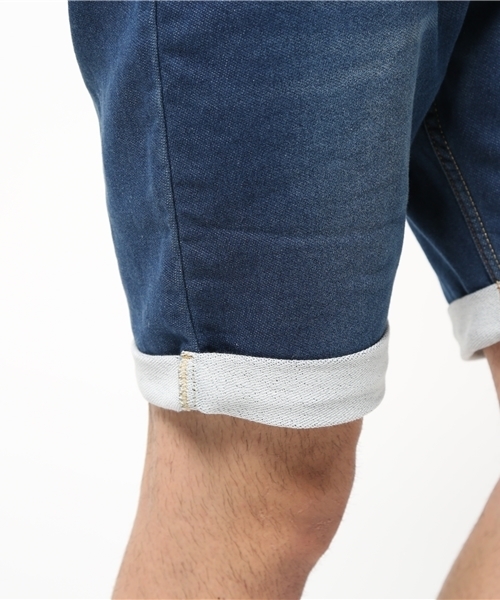 adidas（アディダス）の「オリジナルス スウェットハーフパンツ [FRENCH TERRY DENIM SHORTS]（その他パンツ・メンズ・ブルー・MEDIUM/X-LARGE/X-SMALL/XX-LARGE/SMALL/LARGE/XXX-LARGE）」の2枚目の写真