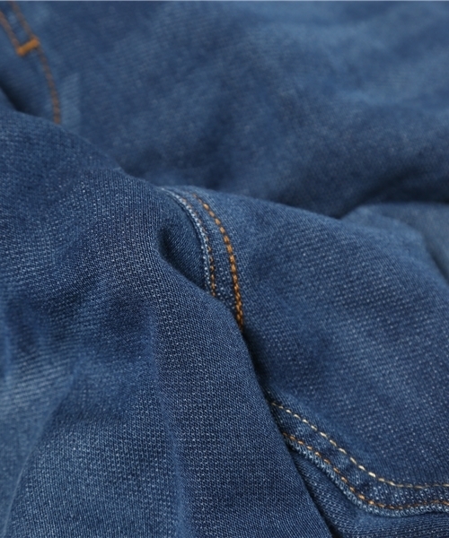 adidas（アディダス）の「オリジナルス スウェットハーフパンツ [FRENCH TERRY DENIM SHORTS]（その他パンツ・メンズ・ブルー・MEDIUM/X-LARGE/X-SMALL/XX-LARGE/SMALL/LARGE/XXX-LARGE）」の4枚目の写真