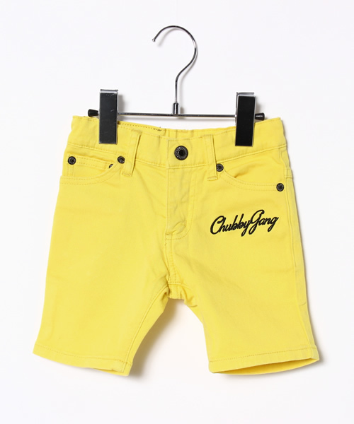 CHUBBYGANG(チャビーギャング)の「ストレッチツイルスキニーハーフカラーパンツ(その他パンツ・キッズ・イエロー/ピンク/ブラック・110/130/100/120)」の2枚目の写真