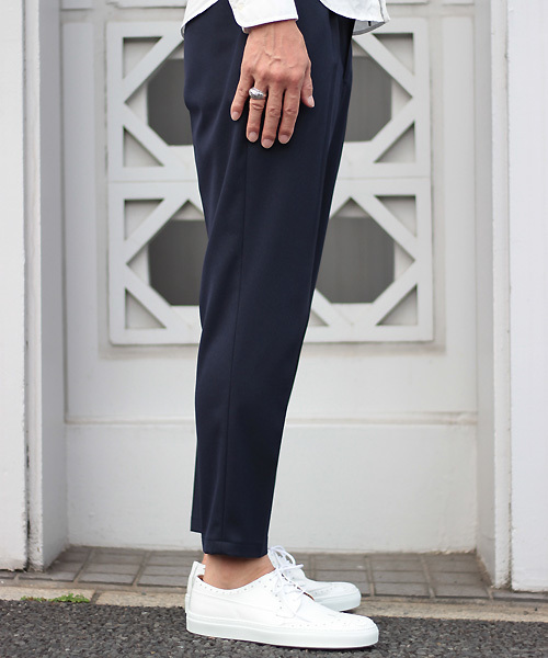 ESSENTIAL GARMENT MEN'S BIGI（エッセンシャルガーメントメンズビギ）の「【2016-17 A/W新作】ストレッチイージースラックス T/R（その他パンツ・メンズ・ネイビー/チャコールグレー・S/M）」の4枚目の写真