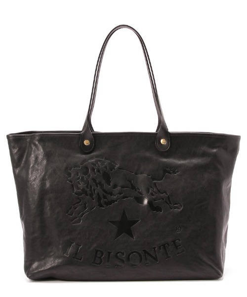 IL BISONTE(イルビゾンテ)の「IL BISONTE / VACHETTA VINTAGE LEATHER / トートバッグ(トートバッグ・レディース・ブラック・FREE)」の2枚目の写真