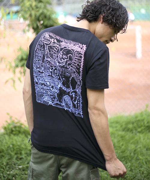 Denime（ドゥニーム）の「サブライムプリントＴシャツ【Denime×Sublime】：Mens（Tシャツ/カットソー・メンズ・ホワイト/ブラック・LARGE/SMALL/MEDIUM/X-LARGE）」の12枚目の写真