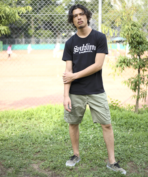 Denime（ドゥニーム）の「サブライムプリントＴシャツ【Denime×Sublime】：Mens（Tシャツ/カットソー・メンズ・ホワイト/ブラック・LARGE/SMALL/MEDIUM/X-LARGE）」の13枚目の写真