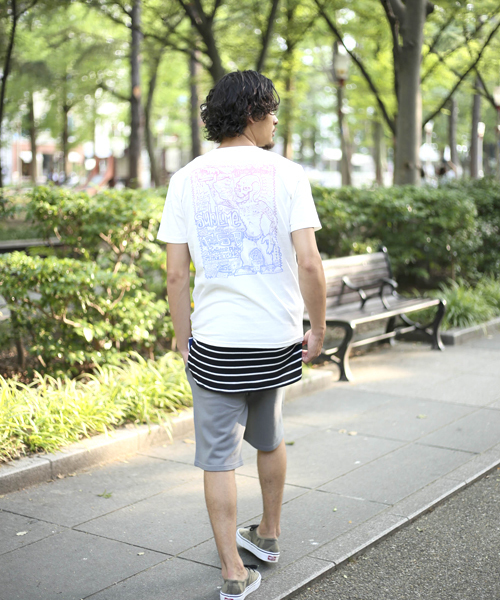 Denime（ドゥニーム）の「サブライムプリントＴシャツ【Denime×Sublime】：Mens（Tシャツ/カットソー・メンズ・ホワイト/ブラック・LARGE/SMALL/MEDIUM/X-LARGE）」の19枚目の写真