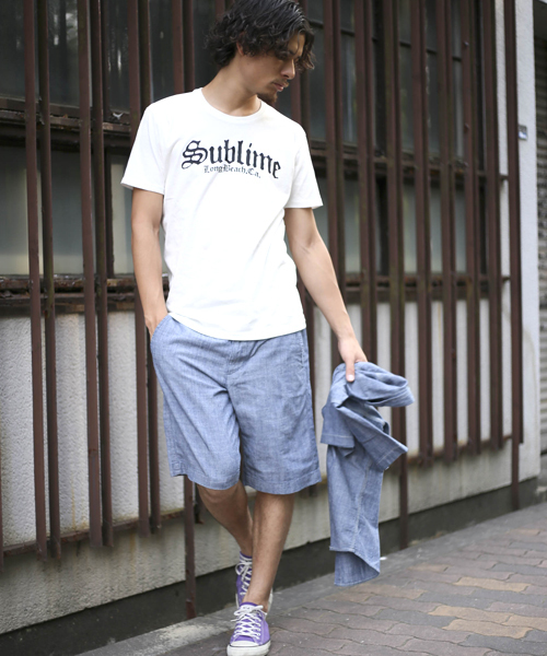 Denime（ドゥニーム）の「サブライムプリントＴシャツ【Denime×Sublime】：Mens（Tシャツ/カットソー・メンズ・ホワイト/ブラック・LARGE/SMALL/MEDIUM/X-LARGE）」の16枚目の写真