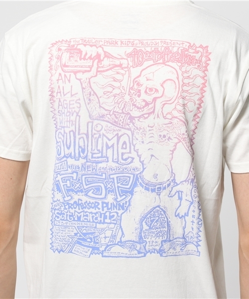 Denime（ドゥニーム）の「サブライムプリントＴシャツ【Denime×Sublime】：Mens（Tシャツ/カットソー・メンズ・ホワイト/ブラック・LARGE/SMALL/MEDIUM/X-LARGE）」の8枚目の写真