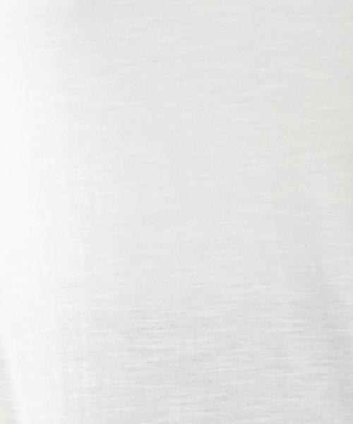 coen（コーエン）の「サイドタックロングスリーブ（Tシャツ/カットソー・レディース・ホワイト/オリーブ・LARGE/MEDIUM）」の4枚目の写真