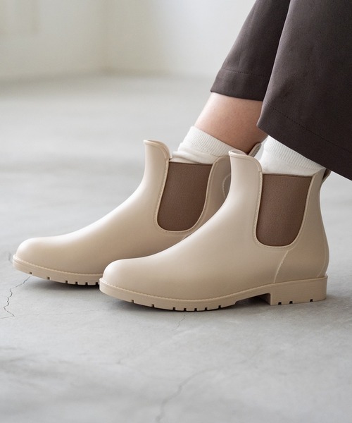 menue(メヌエ)の「サイドゴア 防水 レインブーツ(レインシューズ・レディース・グレー/ネイビー/ブラック/カーキ/ダークブラウン/ベージュ/アイボリー・LL/M/SS/3L/L/S/5L/6L/4L/19.0cm/21.0cm/20.0cm/19.5cm/21.5cm)」の21枚目の写真