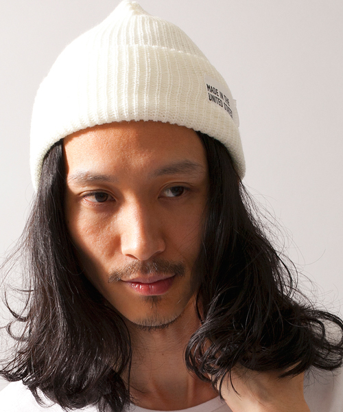 BEAUTY&YOUTH UNITED ARROWS（ビューティーアンドユースユナイテッドアローズ）の「BY ビーニー  made in USA/ニット帽¨ ◆（ニットキャップ/ビーニー・メンズ・ブラック/ダークグレー/ブラウン/オレンジ/ケリー/コバルトブルー/ネイビー/イエロー/ゴールド/ナチュラル/レッド/ワインレッド/ロイヤルブルー/パープル/その他1/その他2/オレンジ系その他・F）」の5枚目の写真