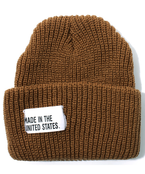 BEAUTY&YOUTH UNITED ARROWS（ビューティーアンドユースユナイテッドアローズ）の「BY ビーニー  made in USA/ニット帽¨ ◆（ニットキャップ/ビーニー・メンズ・ブラック/ダークグレー/ブラウン/オレンジ/ケリー/コバルトブルー/ネイビー/イエロー/ゴールド/ナチュラル/レッド/ワインレッド/ロイヤルブルー/パープル/その他1/その他2/オレンジ系その他・F）」の4枚目の写真