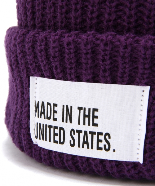 BEAUTY&YOUTH UNITED ARROWS（ビューティーアンドユースユナイテッドアローズ）の「BY ビーニー  made in USA/ニット帽¨ ◆（ニットキャップ/ビーニー・メンズ・ブラック/ダークグレー/ブラウン/オレンジ/ケリー/コバルトブルー/ネイビー/イエロー/ゴールド/ナチュラル/レッド/ワインレッド/ロイヤルブルー/パープル/その他1/その他2/オレンジ系その他・F）」の19枚目の写真