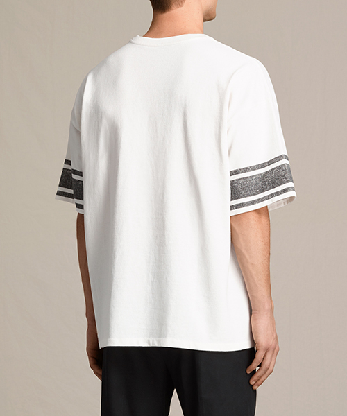 ALLSAINTS（オールセインツ）の「GOSFORD CREW T-SHIRT（Tシャツ/カットソー・メンズ・ホワイト/ダークブラック・SMALL/LARGE/MEDIUM/X-SMALL）」の9枚目の写真