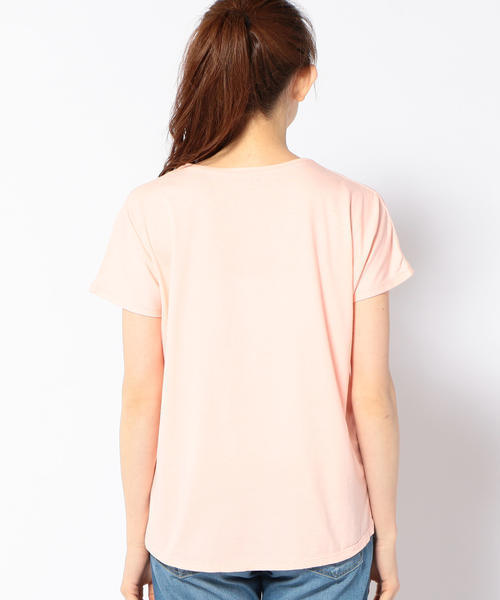 SHIPS Days（シップスデイズ）の「SHIPS Days STANDARD: ソフトコットン Vネック TEE（Tシャツ/カットソー・レディース・ブラック/ネイビー/ライトグレー/ホワイト/ベージュ系その他/ピンク・M～Ｌ/S～Ｍ）」の12枚目の写真