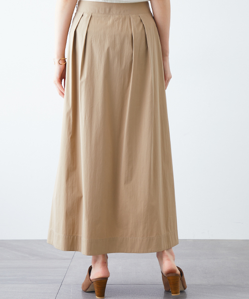 STUDIOUS（ステュディオス）の「ダブルベルトラップスカート（スカート・レディース・ベージュ/バーガンディー・0/1）」の8枚目の写真
