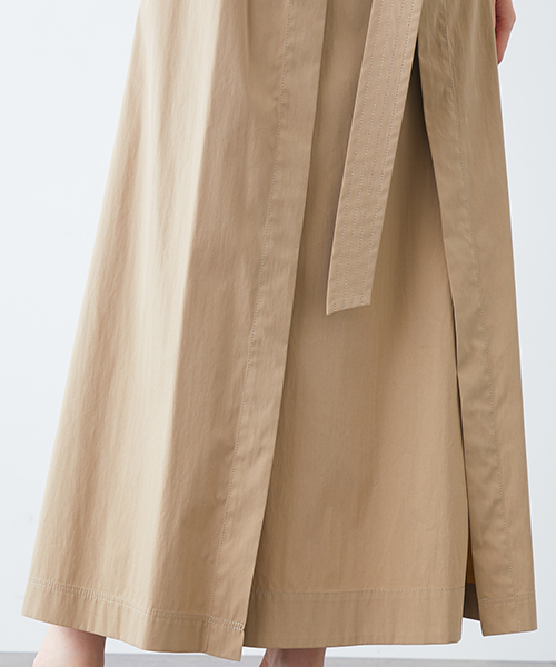 STUDIOUS（ステュディオス）の「ダブルベルトラップスカート（スカート・レディース・ベージュ/バーガンディー・0/1）」の11枚目の写真