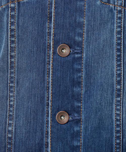 green label relaxing(グリーンレーベルリラクシング)の「CB FREE-LITCH Gジャン(デニムジャケット・レディース・ネイビー/ライトブルー・40/36/38)」の5枚目の写真