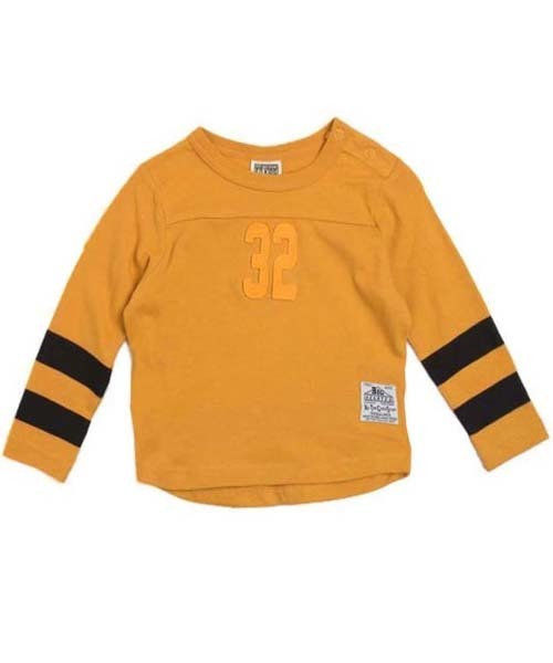 F.O.KIDS（エフオーキッズ）の「4色4柄フェルトワッペン長袖Tシャツ（Tシャツ/カットソー・キッズ・マスタード/グレー/オフホワイト/レッド・110/160/150/80/140/95/90/100/120/130）」の4枚目の写真