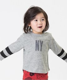 F.O.KIDS | 4色4柄フェルトワッペン長袖Tシャツ(Tシャツ/カットソー)