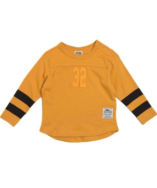 F.O.KIDS（エフオーキッズ）の「4色4柄フェルトワッペン長袖Tシャツ（Tシャツ/カットソー・キッズ・マスタード/グレー/オフホワイト/レッド・110/160/150/80/140/95/90/100/120/130）」の10枚目の写真