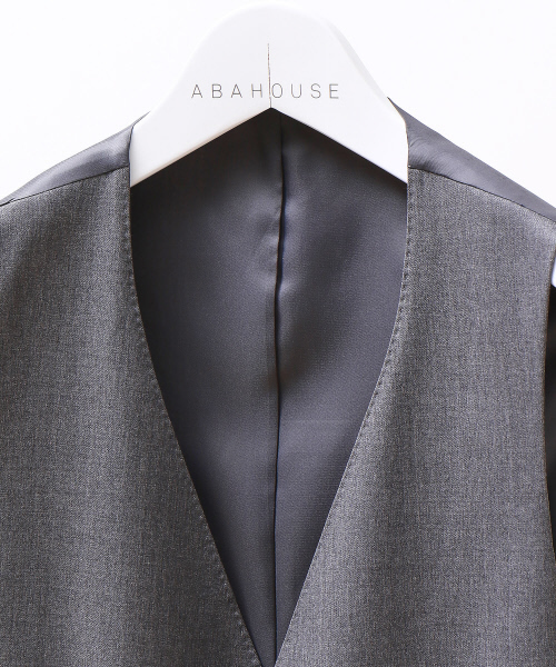 ABAHOUSE（アバハウス）の「NEW ZEALAND WOOLウールツイルベスト（ベスト・メンズ・グレー/ネイビー/ブラック・3/2）」の10枚目の写真