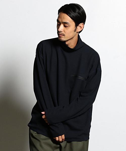 DESCENTE PAUSE（デサントポーズ）の「DESCENTE PAUSE（デサントポーズ）  THERMAL BIG TURTLE（Tシャツ/カットソー・メンズ・ネイビー/オリーブ・MEDIUM/SMALL/LARGE）」の2枚目の写真