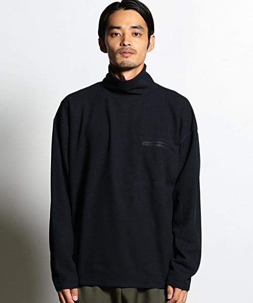 DESCENTE PAUSE（デサントポーズ）の「DESCENTE PAUSE（デサントポーズ）  THERMAL BIG TURTLE（Tシャツ/カットソー・メンズ・ネイビー/オリーブ・MEDIUM/SMALL/LARGE）」の4枚目の写真