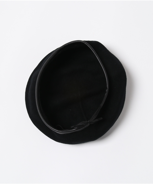 PUNYUS（プニュズ）の「パイピングベレー帽（ハンチング/ベレー帽・レディース・レッド/ブラック/ワイン/グレー・FREE）」の7枚目の写真