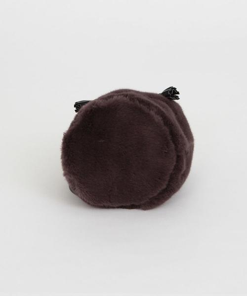 BEAUTY&YOUTH UNITED ARROWS(ビューティーアンドユースユナイテッドアローズ)の「BY∴ フェイクファータッセルドローストバッグ ◆(ハンドバッグ・レディース・モカ/ワインレッド/ダークグレー・FREE)」の7枚目の写真