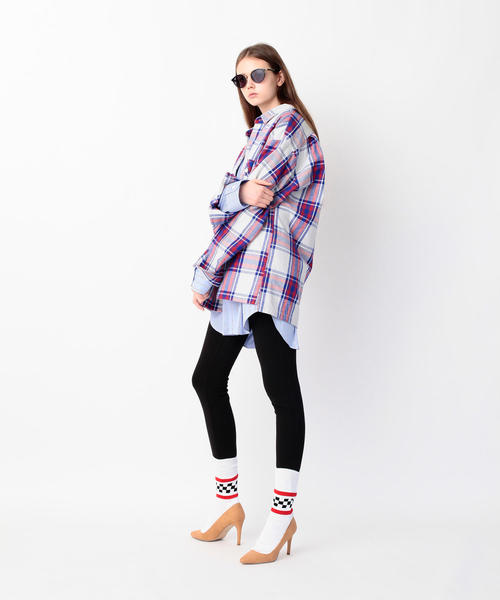 MONKEY TIME（モンキータイム）の「＜monkey time＞ HEAVY TWILL CHECK CPO/シャツ（シャツ/ブラウス・メンズ・レッド/コバルトブルー・LARGE/SMALL/X-LARGE/MEDIUM）」の15枚目の写真