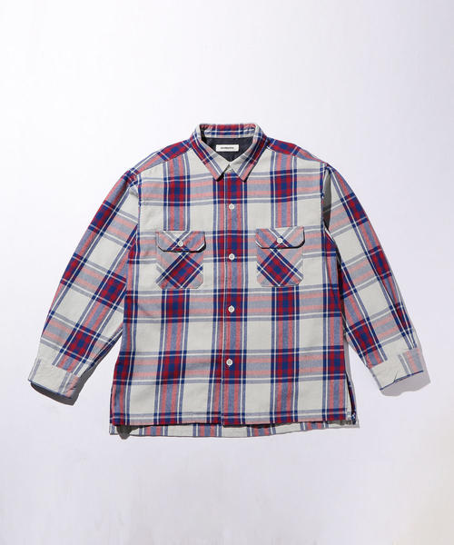 MONKEY TIME（モンキータイム）の「＜monkey time＞ HEAVY TWILL CHECK CPO/シャツ（シャツ/ブラウス・メンズ・レッド/コバルトブルー・LARGE/SMALL/X-LARGE/MEDIUM）」の10枚目の写真