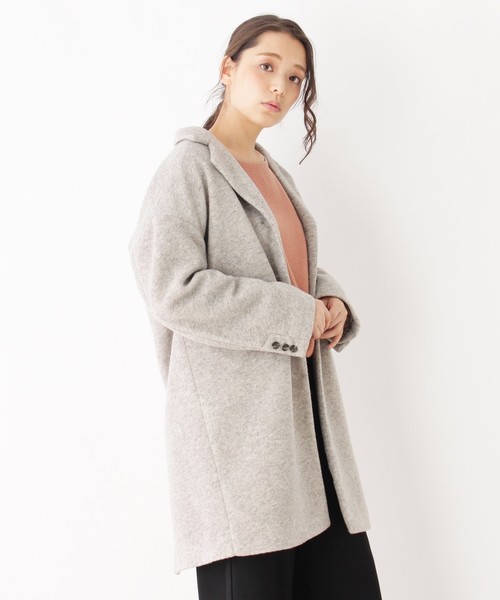 grove(グローブ)の「◆スライバーチェスターコート(チェスターコート・レディース・イエロー/ベージュ/ネイビー・03/02)」の2枚目の写真