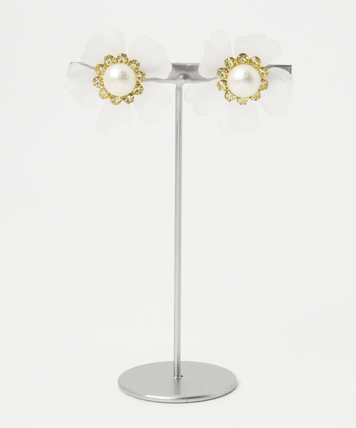 TONE SELECT GOODS(トーンセレクトグッズ)の「【flua/フルア】【Vintage accessory】ヴィンテージ アクセサリー(ピアス(両耳用)・レディース・イエロー・FREE)」の1枚目の写真