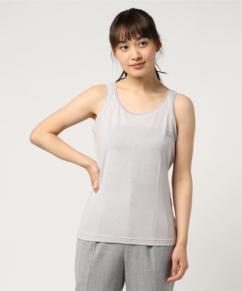 マーガレットハウエル　シルクタンクトップ MARGARET HOWELL（マーガレットハウエル）の「FINE TWIST COTTON
