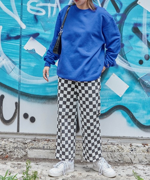 Champion（チャンピオン）の「Champion PULLOVER オーバーサイズ プルオーバー クルーネック スウェット（スウェット・メンズ・ホワイト/ブラック/チャコールグレー/ダークグリーン/グレー/ネイビー/ロイヤルブルー/レッド/ワイン/オレンジ/パープル・S/L/M/XL）」の21枚目の写真