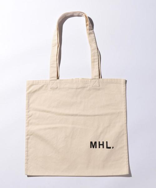 MHL.（エムエイチエル）の「＜MHL.＞ CT DRILL TOTE/トートバッグ ◆（トートバッグ・メンズ・ブラック/オリーブ/オフホワイト・FREE）」の2枚目の写真
