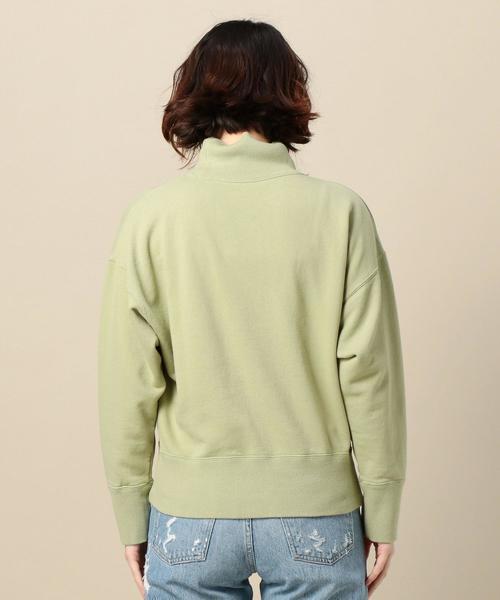BEAUTY&YOUTH UNITED ARROWS（ビューティーアンドユースユナイテッドアローズ）の「BY コットン裏毛ハイネックプルオーバー o（スウェット・レディース・ライム/オフホワイト/ライラック・FREE）」の8枚目の写真