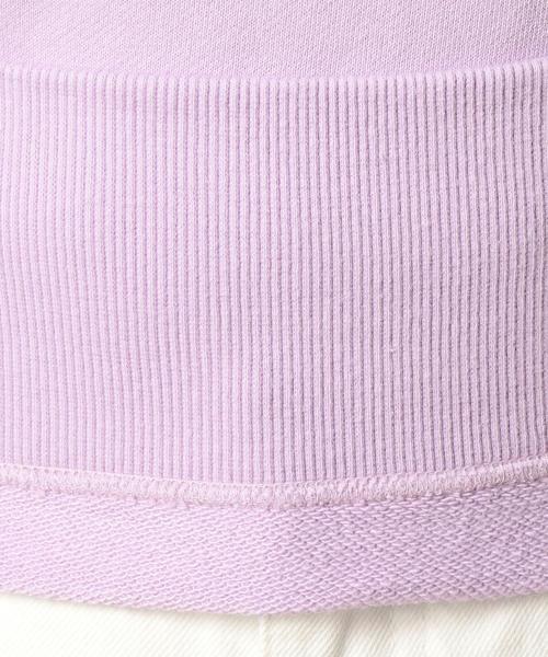 BEAUTY&YOUTH UNITED ARROWS（ビューティーアンドユースユナイテッドアローズ）の「BY コットン裏毛ハイネックプルオーバー o（スウェット・レディース・ライム/オフホワイト/ライラック・FREE）」の9枚目の写真