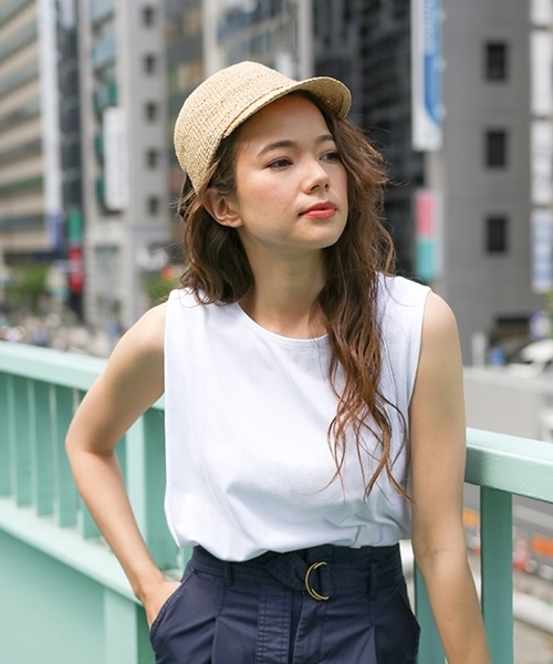 niko and...(ニコアンド)の「オーストラリアコットンノースリーブプルオーバー【niko and ...】(Tシャツ/カットソー・レディース・ブラック/オフホワイト/ブラウン・LARGE/MEDIUM)」の2枚目の写真