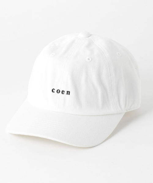 coen（コーエン）の「coen(コーエン)チビロゴ刺繍ベースボールキャップ（キャップ・メンズ・ブラック/ホワイト/ベージュ/ネイビー/イエロー・FREE）」の13枚目の写真
