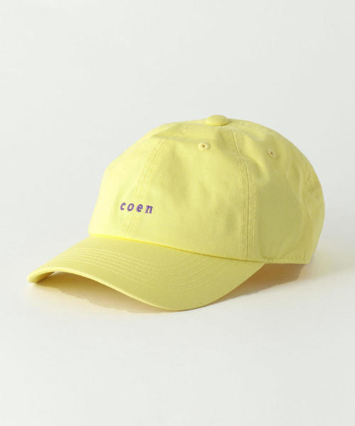 coen（コーエン）の「coen(コーエン)チビロゴ刺繍ベースボールキャップ（キャップ・メンズ・ブラック/ホワイト/ベージュ/ネイビー/イエロー・FREE）」の17枚目の写真