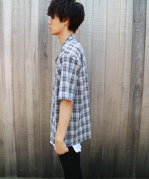 kutir(クティール)の「assort open collar shirt / 柄アソートオープンカラーシャツ(シャツ/ブラウス・メンズ・ホワイト系その他/ブラック系その他/グレー系その他・MEDIUM/LARGE)」の7枚目の写真