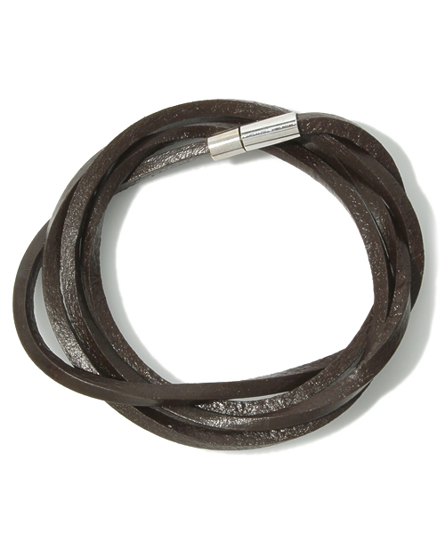 WEGO（ウィゴー）の「WEGO/レザーブレスレット（ブレスレット・メンズ・ブラック/ブラウン/キャメル・FREE）」の3枚目の写真