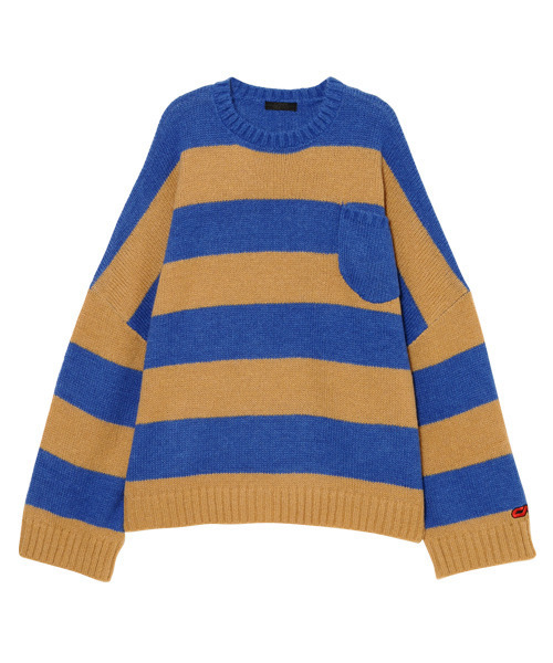 Candy Stripper（キャンディストリッパー）の「CND BORDER ニット（ニット/セーター・レディース・ホワイト/ブラック/ベージュ・2）」の3枚目の写真