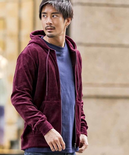 早い者勝ち最終値下げ‼️エドハーディー ベロアパーカー　 グランジ ADMIX/ATELIER SAB MEN（アドミックスアトリエサブメン）の「カット