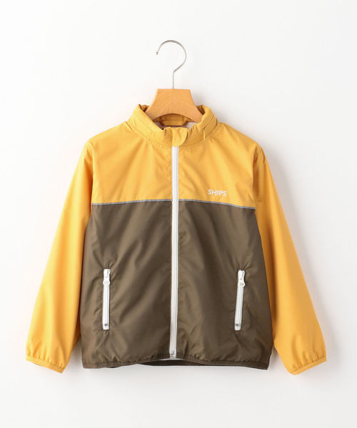 SHIPS（シップス）の「SHIPS KIDS:＜UVカット・撥水加工＞ポケッタブル パーカー(100～130cm)（ナイロンジャケット・キッズ・ネイビー/イエロー系その他2・110/120/130/100）」の2枚目の写真