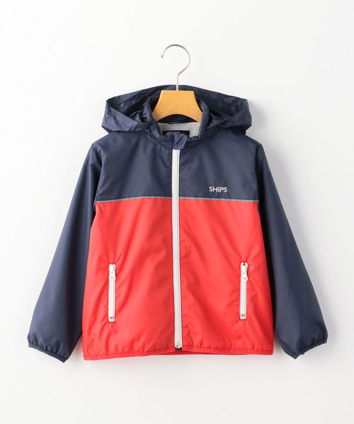 SHIPS（シップス）の「SHIPS KIDS:＜UVカット・撥水加工＞ポケッタブル パーカー(100～130cm)（ナイロンジャケット・キッズ・ネイビー/イエロー系その他2・110/120/130/100）」の7枚目の写真